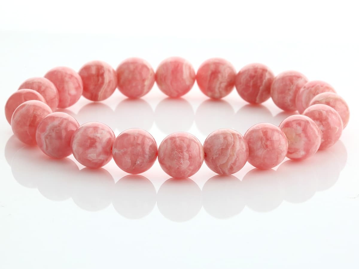 インカローズ （ベビーピンク）ブレスレット 10mm玉 No.22 最高級5A [ 画像現物・一点物 ] パワーストーン 天然石 FORESTBLUE フォレストブルー【5246】