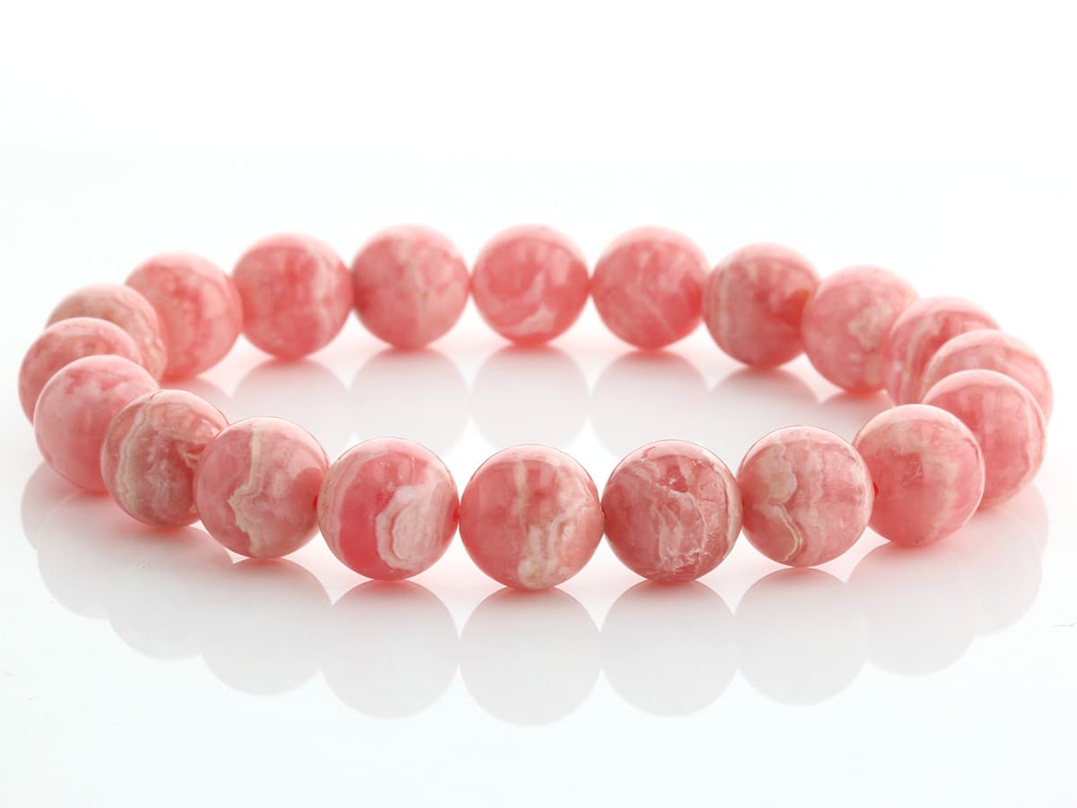 インカローズ （ベビーピンク）ブレスレット 10mm玉 No.22 最高級5A [ 画像現物・一点物 ] パワーストーン 天然石 FORESTBLUE フォレストブルー【5246】