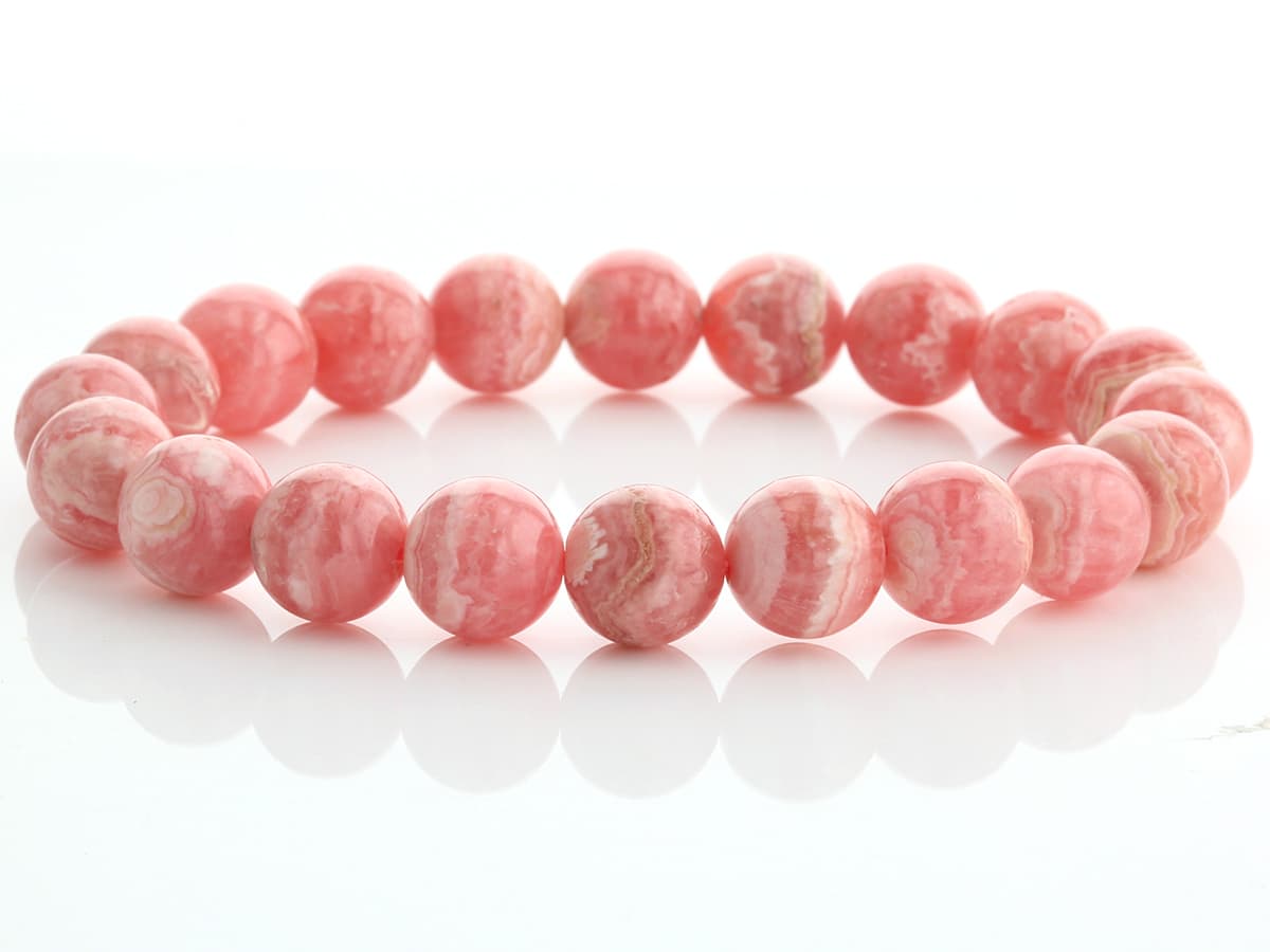 インカローズ （ベビーピンク）ブレスレット 10mm玉 No.24 最高級5A [ 画像現物・一点物 ] パワーストーン 天然石 FORESTBLUE フォレストブルー【5248】