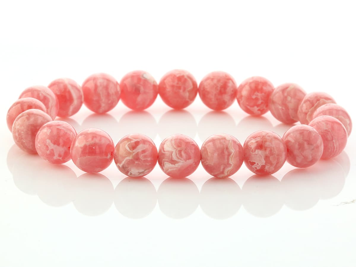 インカローズ （ベビーピンク）ブレスレット 10mm玉 No.31 最高級5A [ 画像現物・一点物 ] パワーストーン 天然石 FORESTBLUE フォレストブルー【6092】