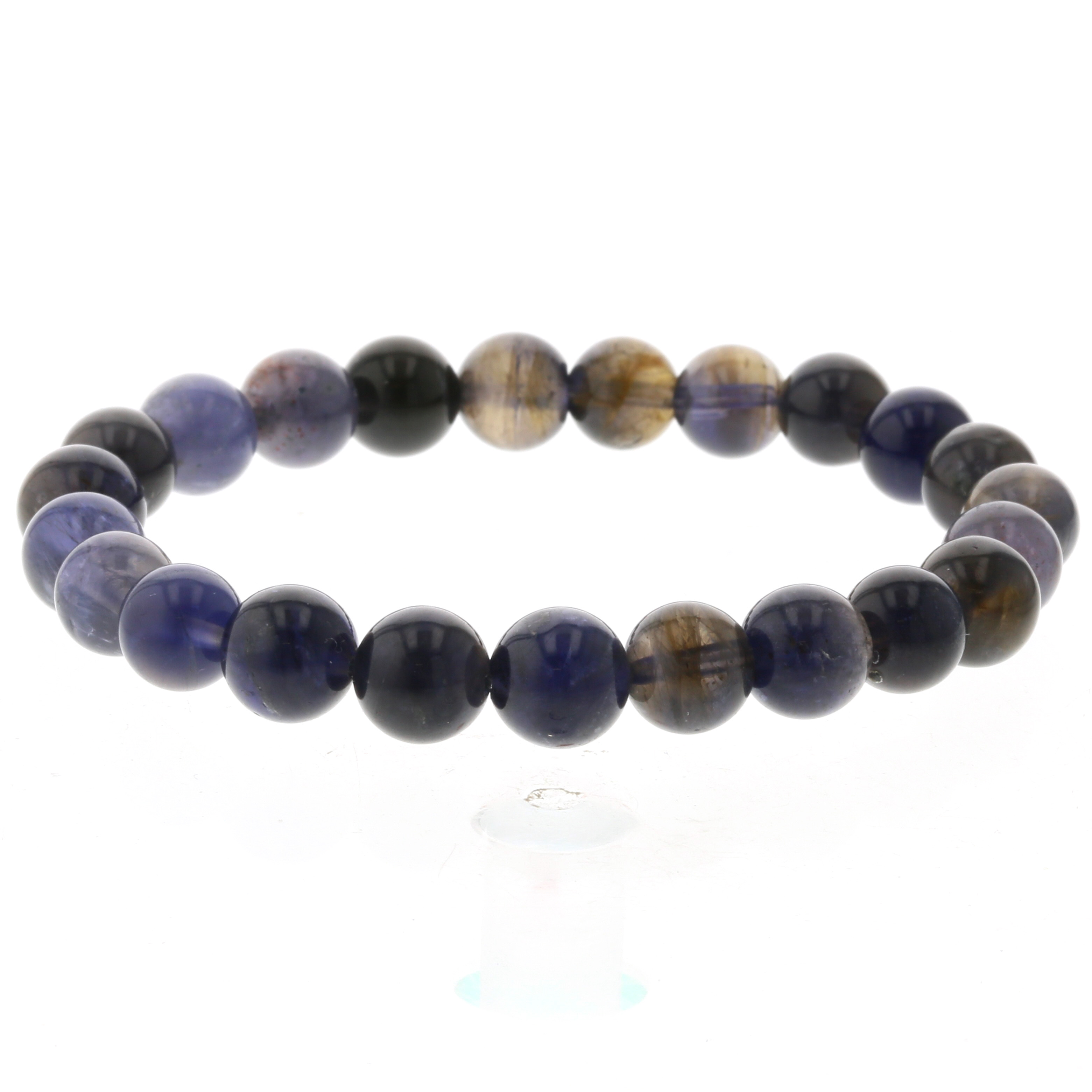 アイオライト ブレスレット 8mm玉 No.11 [ 画像現物・一点物 ] [ 画像現物・一点物 ] パワーストーン 天然石 FORESTBLUE フォレストブルー【3878】