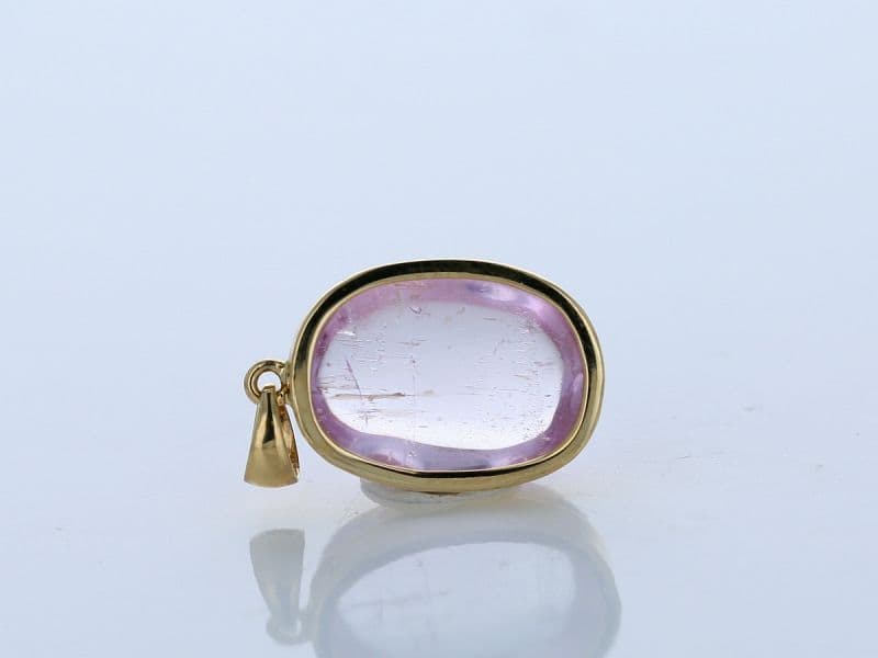 クンツァイト ペンダントトップ （18金イエローゴールド） No.1 [ 画像現物・一点物 ] パワーストーン 天然石 FORESTBLUE フォレストブルー【6972】