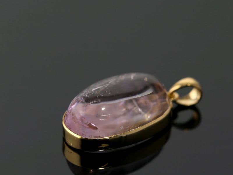 クンツァイト ペンダントトップ （18金イエローゴールド） No.5 [ 画像現物・一点物 ] パワーストーン 天然石 FORESTBLUE フォレストブルー【6976】