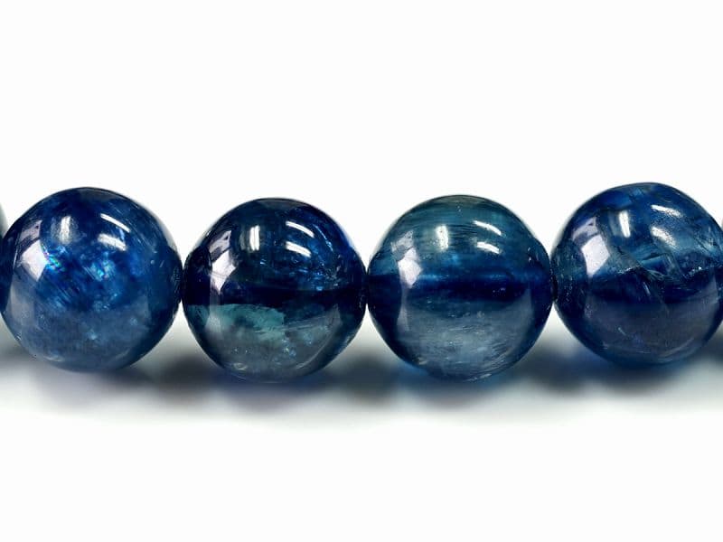 カイヤナイト (タンザニア産) 　ブレスレット 6mm玉 No.8 [ 画像現物・一点物 ] パワーストーン 天然石 FORESTBLUE フォレストブルー【3885】