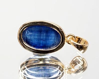 カイヤナイト ペンダントトップ （18金イエローゴールド） No.3 [ 画像現物・一点物 ] パワーストーン 天然石 FORESTBLUE フォレストブルー【6748】