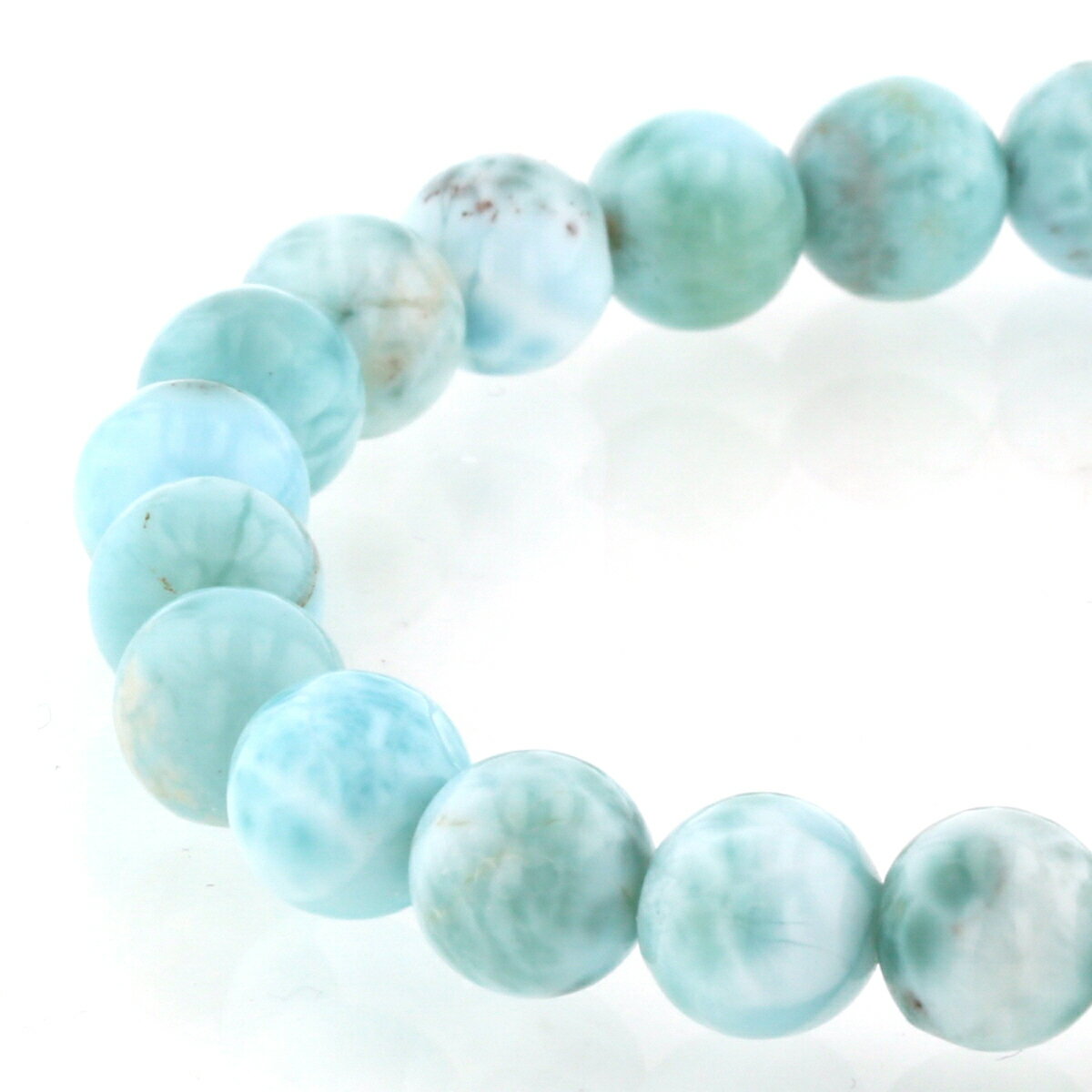 4A ラリマー ブレスレット 8mm玉 No.41 [ 画像現物・一点物 ] パワーストーン 天然石 FORESTBLUE フォレストブルー【4092】