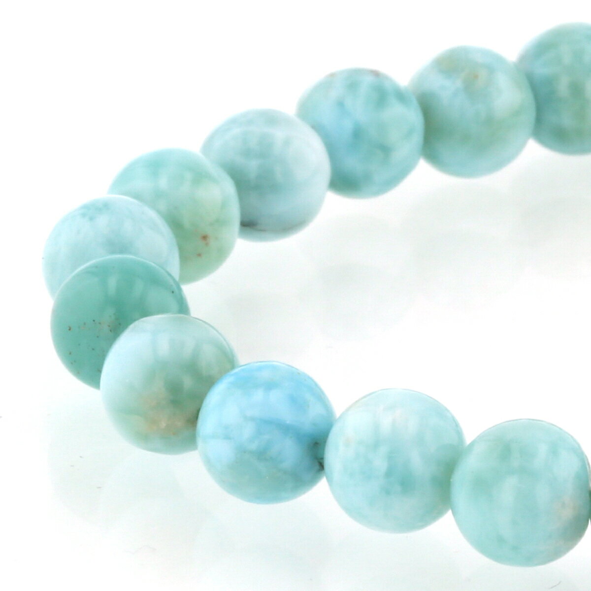 【30%OFF】4A ラリマー ブレスレット 8mm玉 No.42 [ 画像現物・一点物 ] パワーストーン 天然石 FORESTBLUE フォレストブルー【4093】