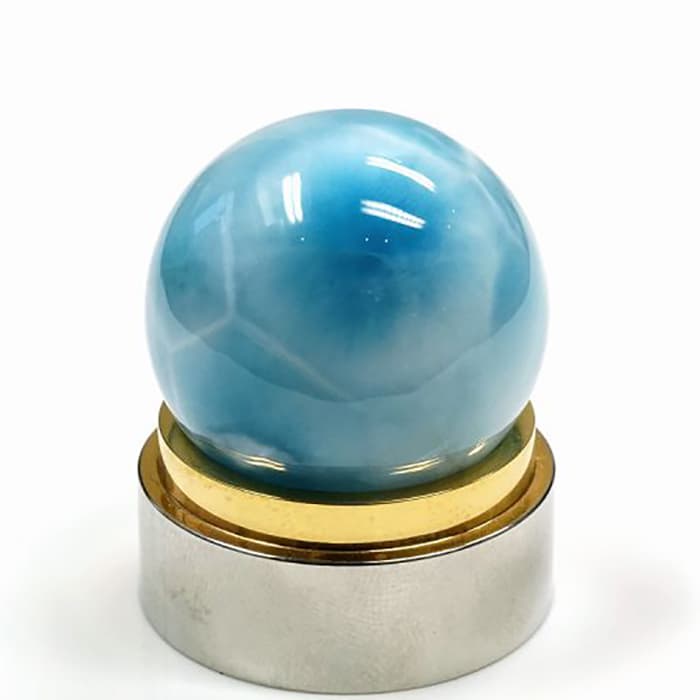 ラリマー 丸玉 27mm玉 No.4 [ 画像現物・一点物 ] パワーストーン 天然石 FORESTBLUE フォレストブルー【7401】