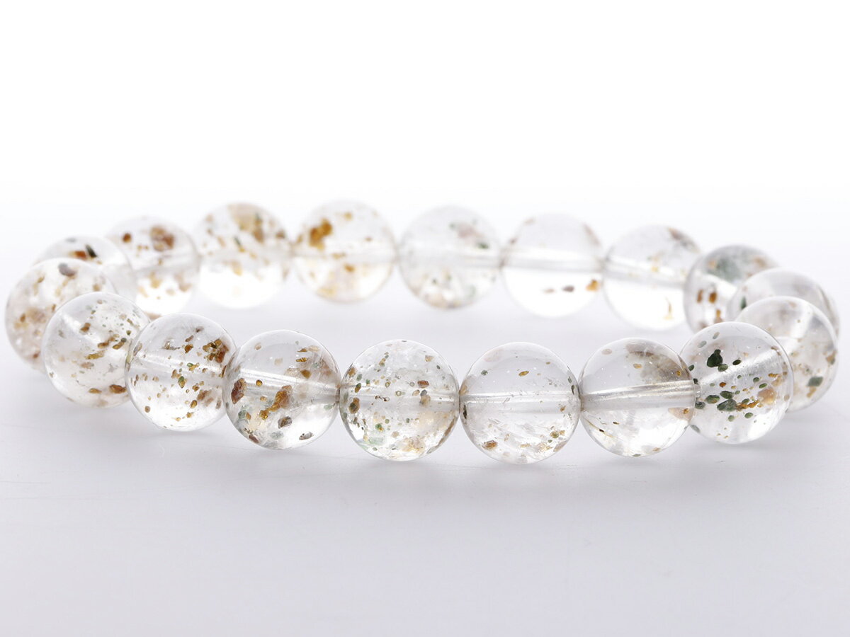 ガーネット イン クォーツ ブレスレット 11.5mm玉 No.s-3005 （中国広州市市場 直接仕入販売） 取寄せ品 [ 画像現物・一点物 ] パワーストーン 天然石 FORESTBLUE フォレストブルー【s-3005】