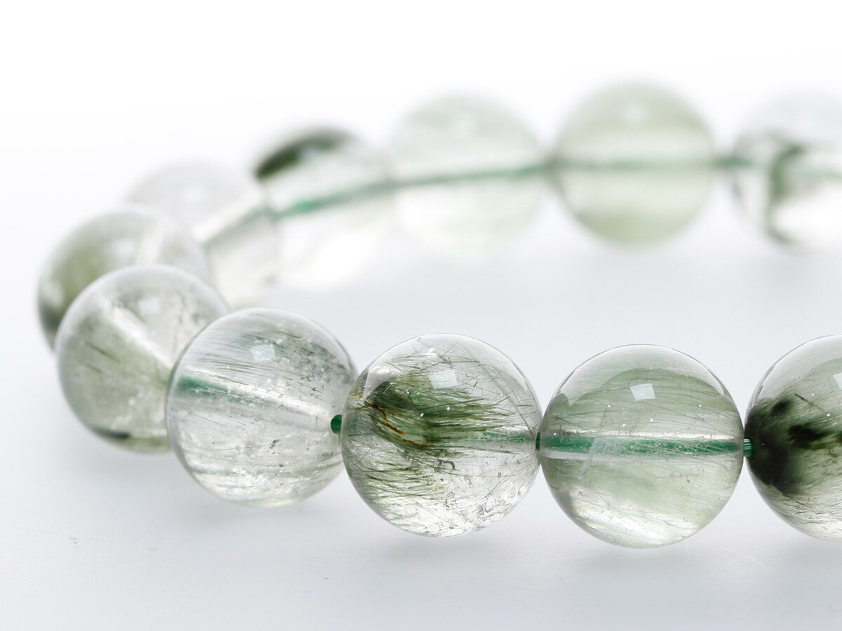 グリーンルチル ブレスレット 13mm玉 （リーワン市場秘蔵） 取寄せ品 パワーストーン 天然石 FORESTBLU..