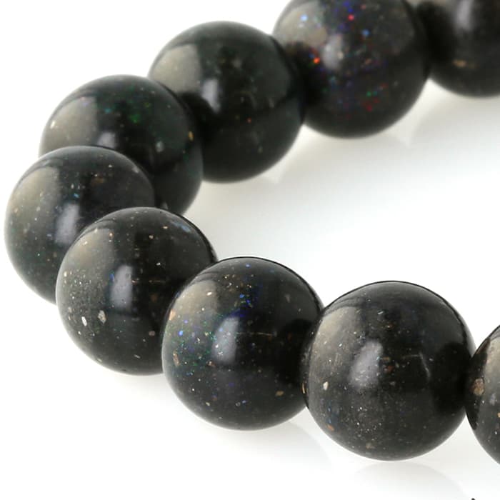 【10%OFF】マトリクス・オパール ブレスレット 10mm玉 No.5 [ 画像現物・一点物 ] パワーストーン 天然石 FORESTBLUE フォレストブルー【7177】