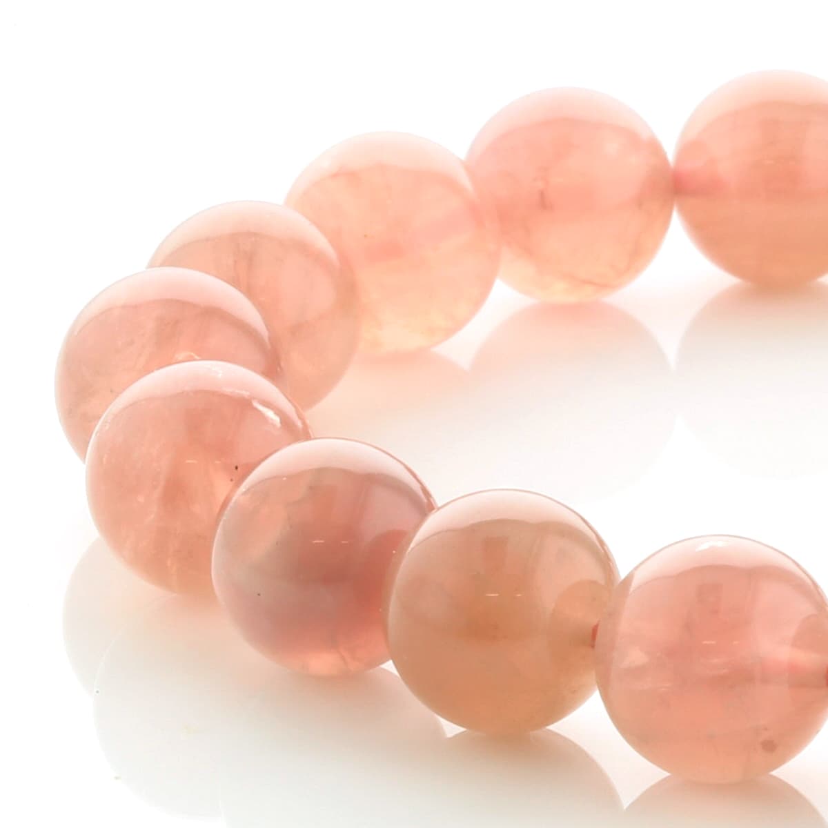 マダガスカル産 ローズクォーツ ブレスレット 10mm玉 No.20 最高級5A [ 画像現物・一点物 ] パワーストーン 天然石 FORESTBLUE フォレストブルー 【5182】