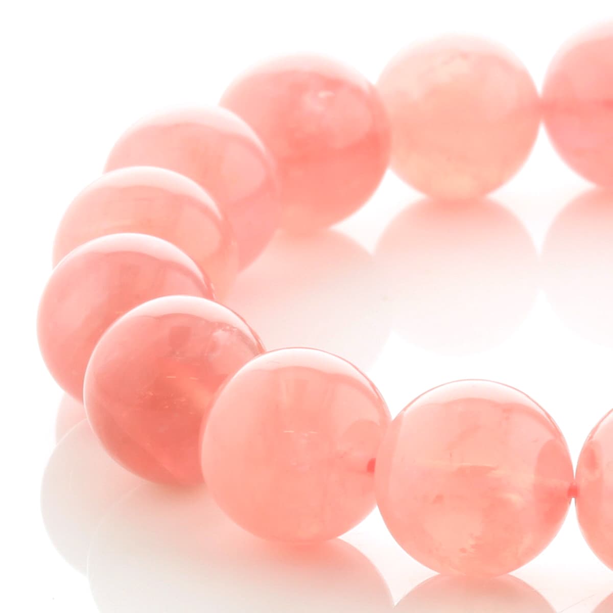 マダガスカル産 ローズクォーツ ブレスレット 12mm玉 No.23 最高級5A [ 画像現物・一点物 ] パワーストーン 天然石 FORESTBLUE フォレストブルー 【5185】