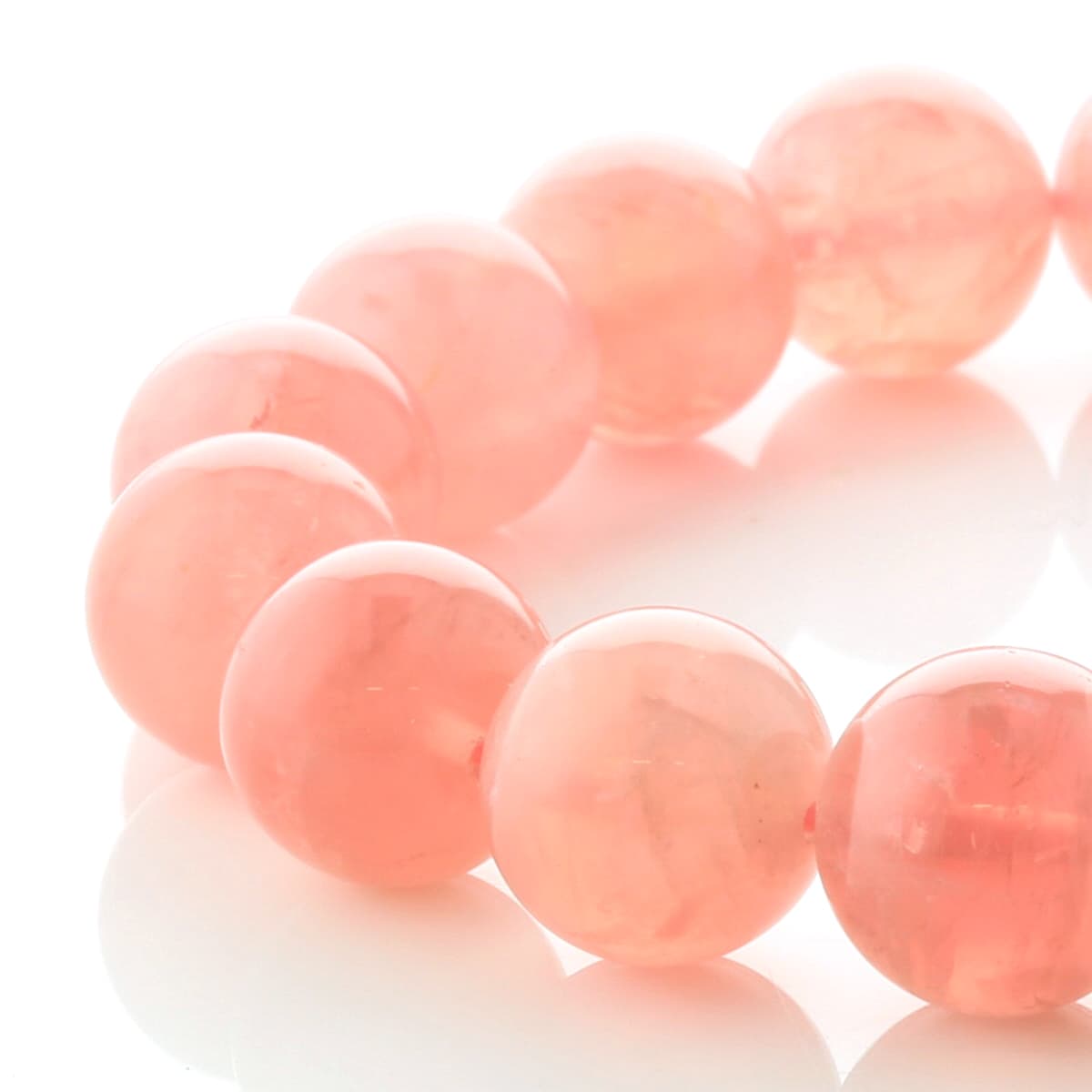 マダガスカル産 ローズクォーツ ブレスレット 12mm玉 No.25 最高級5A [ 画像現物・一点物 ] パワーストーン 天然石 FORESTBLUE フォレストブルー 【5615】