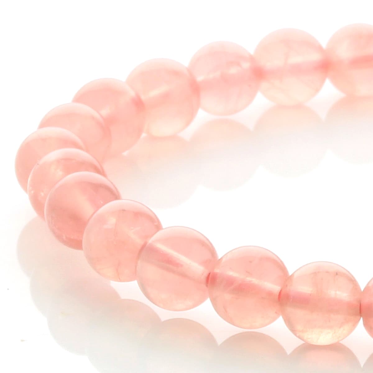 マダガスカル産 ローズクォーツ ブレスレット 6mm玉 No.6 最高級5A [ 画像現物・一点物 ] パワーストーン 天然石 FORESTBLUE フォレストブルー 【5623】