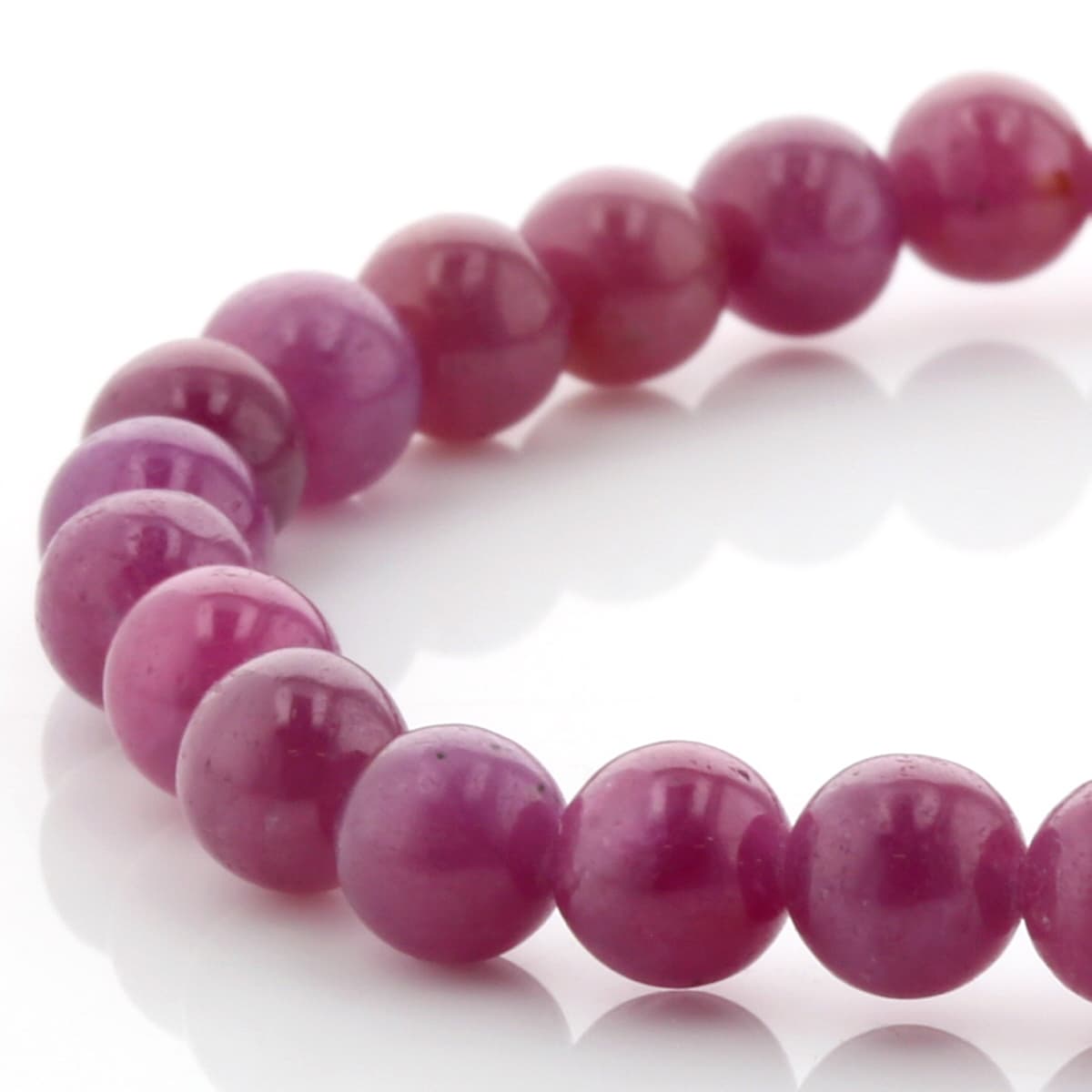 ルビー ブレスレット 6mm玉 No.8 最高級5A [ 画像現物・一点物 ] パワーストーン 天然石 FORESTBLUE フォレストブルー