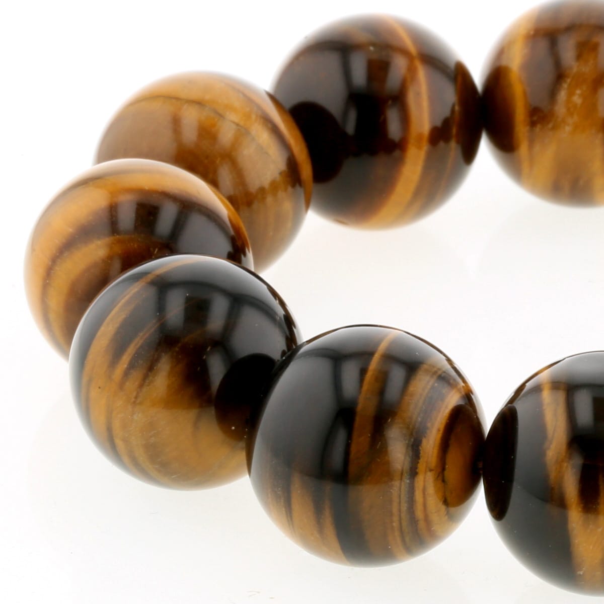 【10%OFF】タイガーアイ ブレスレット 20mm玉 No.2 最高級（5A） [ 画像現物・一点物 ] パワーストーン 天然石 FORESTBLUE フォレストブルー【5801】