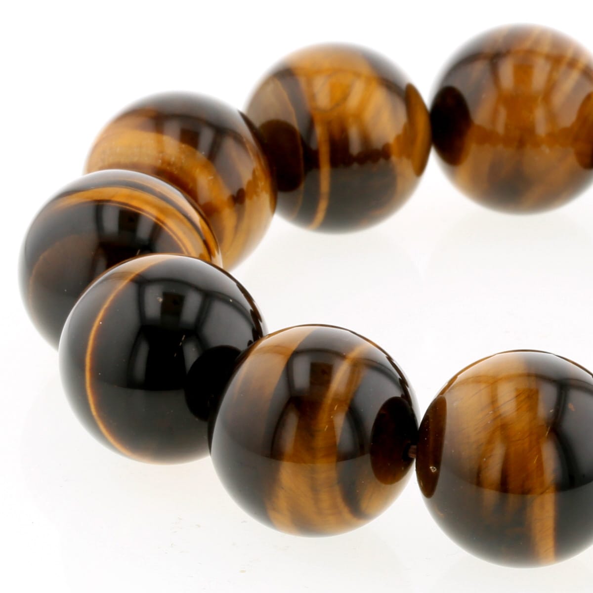 【10%OFF】タイガーアイ ブレスレット 20mm玉 No.4 最高級（5A） [ 画像現物・一点物 ] パワーストーン 天然石 FORESTBLUE フォレストブルー【5803】