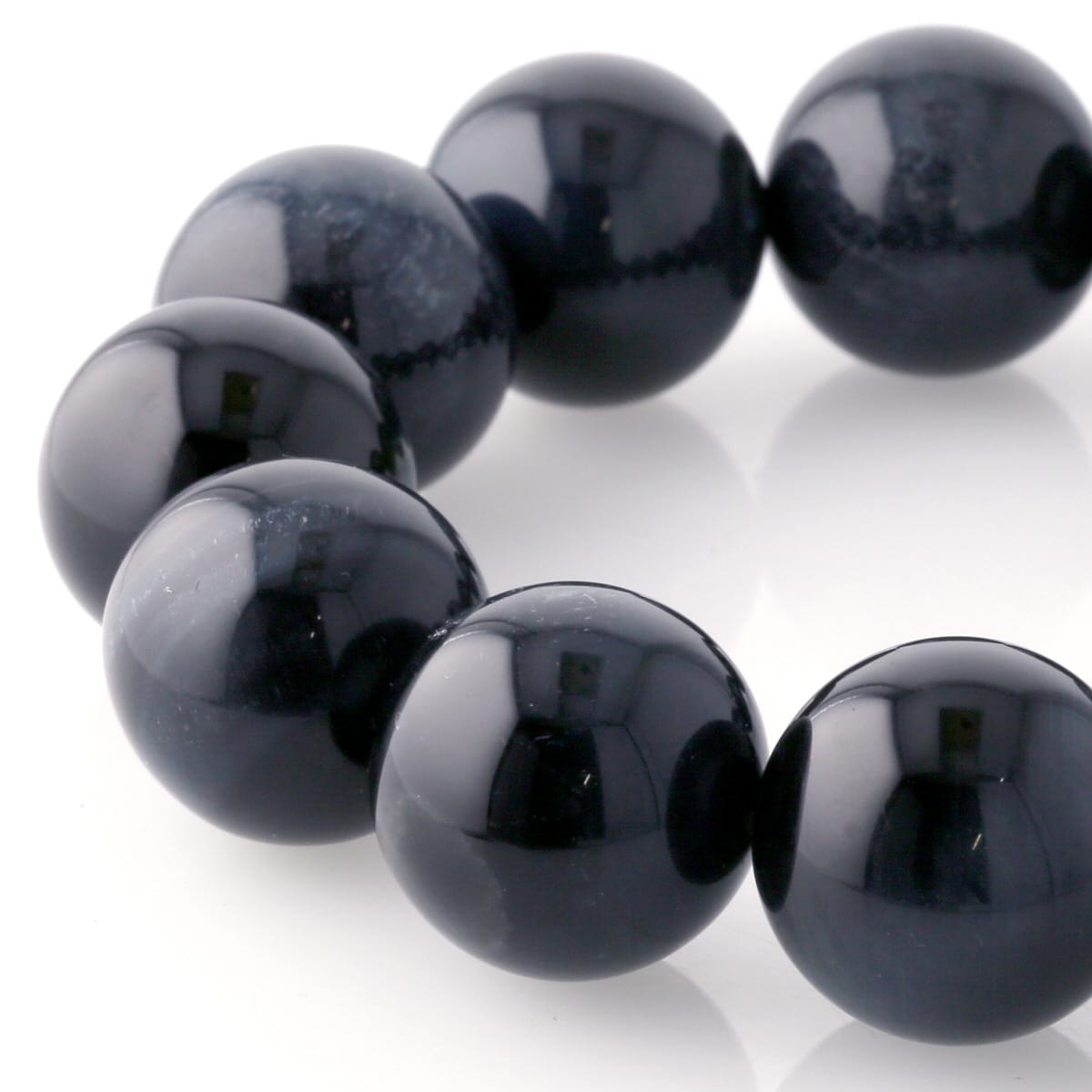 【10%OFF】ブルータイガーアイ ブレスレット 20mm玉 No.7 最高級（5A） [ 画像現物・一点物 ] パワーストーン 天然石 FORESTBLUE フォレストブルー【6998】