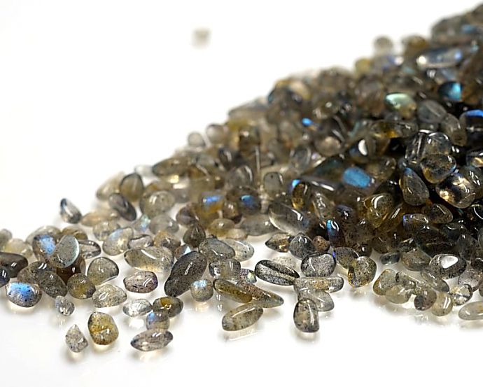 Labradrite - ラブラドライト さざれ 100g | 細石 浄化 パワーストーン エネルギーチャージ 空間 浄化 天然石　スマッジング LUCAS ルカス クレンズ