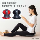 姿勢サポートブラジャー 【あす楽】【送料無料】DCT 天使の椅子 姿勢を正す姿勢矯正イス 骨盤チェア ブラック DCT-700-BK DCT-700-R おうち快適化