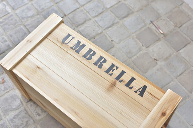 天然木 杉 塗装 スチール傘立て おしゃれ スリム 省スペース 男前インテリア かっこいい 安い シンプル 玄関 省スペース アンブレラスタンド LFS-474 4985155214938 _az [3]