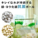 【メール便限定・送料無料】 銀の力 水の浄化 抗菌 水に入れるだけ 抗菌 水の劣化を遅らせる 銀とヨウ化 銀コート セラミックボール 水槽 排水溝 トイレ Ag...