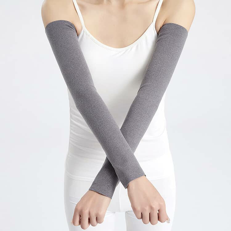 アームウォーマー レディース ロング 指穴付き 指なし 50cm 腕カバー 2組 4枚入り 冷え対策グッズ オフィス アームカバー アームカバー あったかい 温かい 保湿 温活 ストレッチ 運転 テレワーク