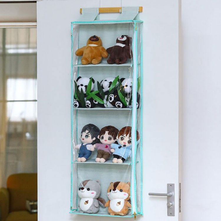 ぬいぐるみ ぬいぐるみ ハンガー 4段 ウォールポケット ディスプレイ フック 大容...