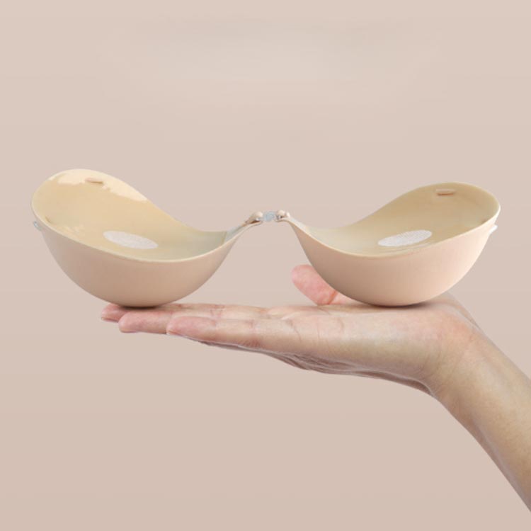 ヌーブラジャー 3.5cm 盛れる ヌーブラジャー ブラパッド 5倍盛り ドレス シリコン...