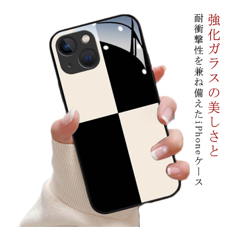 乐天商城 - 強化ガラス iPhone 15 15Promax iPhone15Pro iPhone15plus キラキラ ガラス アイフォンケース iPhone 11 カバー iPhone12 ケース 落下防止 iPhone 13 pro max 動物 アニマル 猿 犬 豚 鼠 虎 兎 かわいい きらきら 綺麗 TPUバンパー 市松 ins風 送料無料
