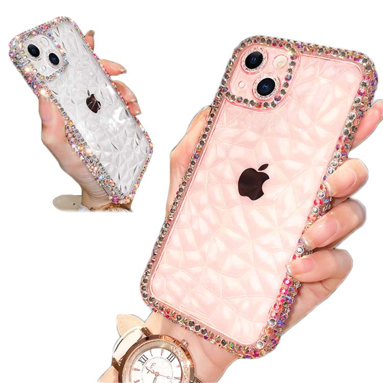 iPhone15ケース iPhone15Plusケース iPhone15Proケース クリア 透明 iPhone15ProMaxケース iPhone14 iPhone14Pro 14ProMax ケース iPhone11 ケース キラキラ ストーン アイフォーン14ケース 耐衝撃 スマホケース おしゃれ 送料無料