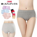 レディース 大きいサイズ 下着 綿 ショーツ 【2枚組】抗菌加工 女性用 インナー コットン ナイトウェア ショーツ 可愛い ショーツ ママ 無地 スタンダード...