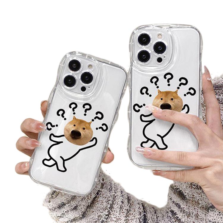 樂天商城 - iPhone15 ケース iPhone15Pro ケース iPhone14 ケース iPhone15 ケース iPhone14 pro promax iPhone13 韓国 おしゃれ 可愛い かわいい ケース アニマル 柴犬 耐衝撃 ウエーブ クリアケース なみなみ うねうね 透明 送料無料