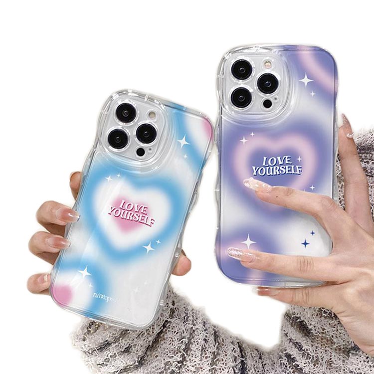 乐天商城 - iPhone15 ケース iPhone15Pro ケース iPhone14 ケース iPhone15 ケース iPhone14 pro promax iPhone13 韓国 おしゃれ 可愛い かわいい ケース ハート 耐衝撃 ウエーブ クリアケース なみなみ うねうね 透明 送料無料