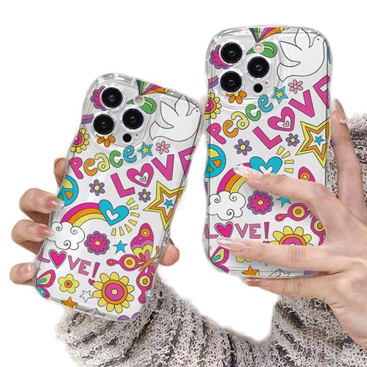 樂天商城 - iPhone15 ケース iPhone15Pro ケース iPhone14 ケース iPhone15 ケース iPhone14 pro promax iPhone13 韓国 おしゃれ 可愛い かわいい ケース 耐衝撃 ウエーブ クリアケース なみなみ うねうね 透明 送料無料