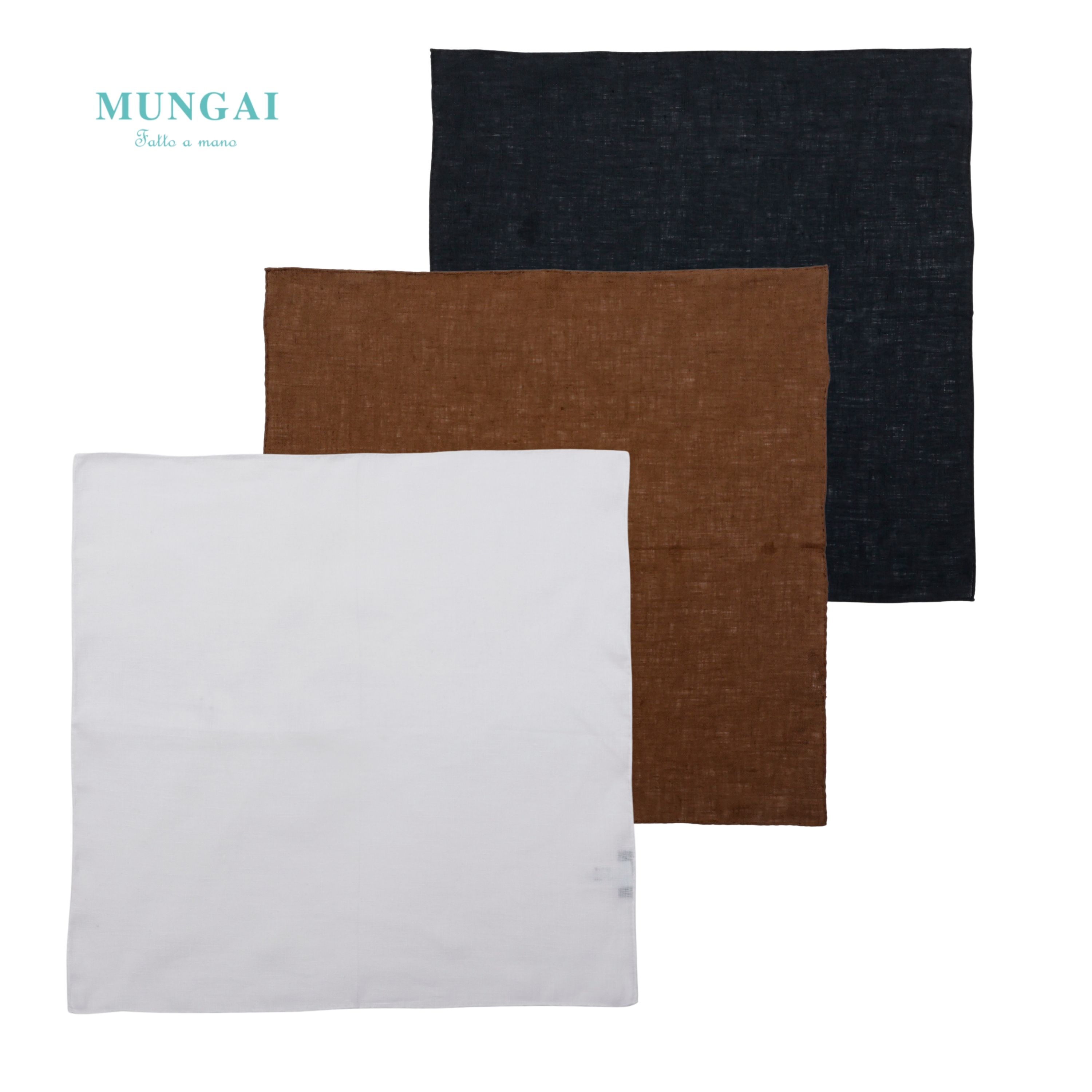 MUNGAI ムンガイ リネンチーフ 36.cm×36.5cm 正方形