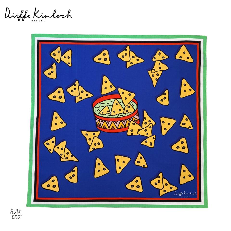 Dieffe Kinloch(ディエッフェ キンロック)/コットン ハンカチ/Guacamole/fh138