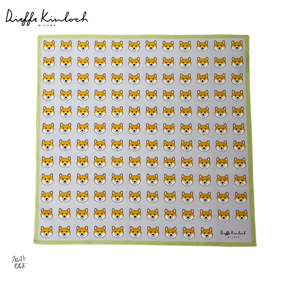 Dieffe Kinloch(ディエッフェ キンロック)/コットン ハンカチ/Shiba muzzle/fh140