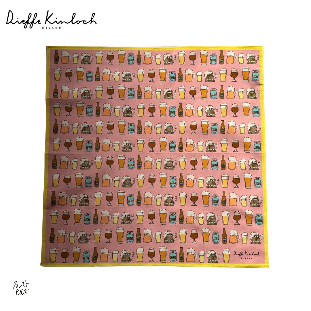 Dieffe Kinloch(ディエッフェ キンロック)/コットン ハンカチ/bear/fh041