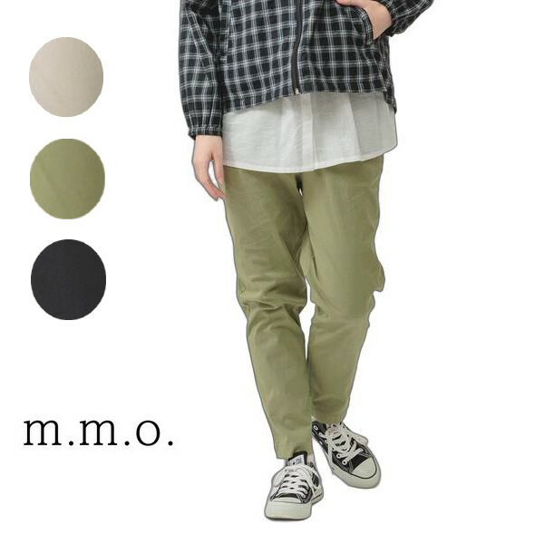 Rakuten - m.m.o ストレッチスリムパンツ　ウエストゴム　ベルト内ひも付き　サイド、後ろポケット付き　レディース 30代 40代 50代 cpf8325m