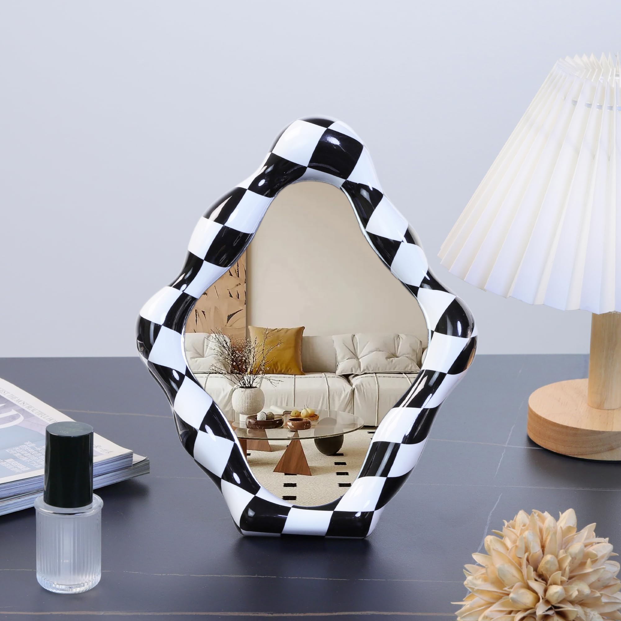 卓上ミラー 化粧鏡 卓上鏡 スタンドミラー メイクミラー 卓上 置き鏡 おしゃれ 可愛い シンプル おしゃれ プレゼント 送料無料