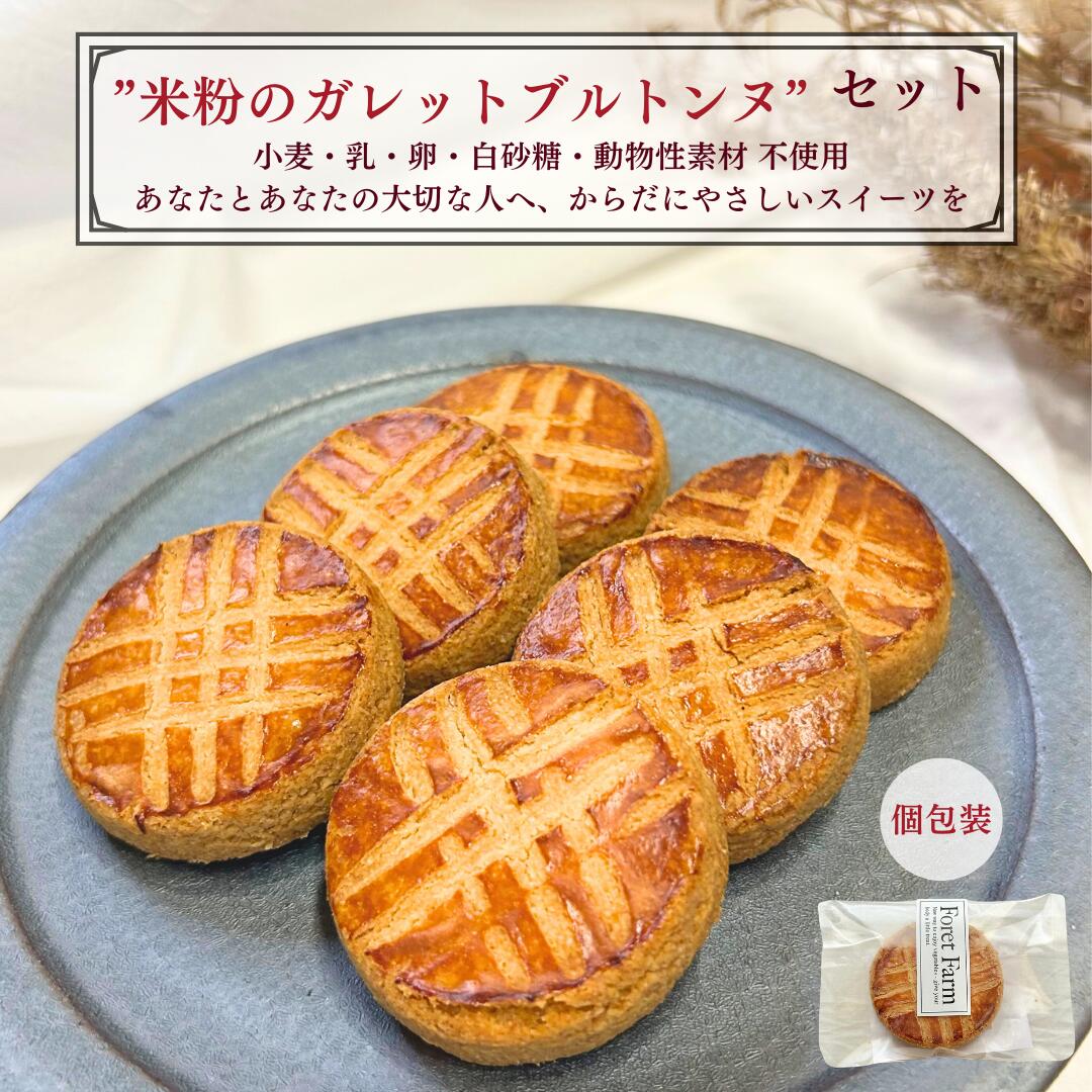 米粉のガレットブルトンヌ 個包装 グルテンフリー 米粉 ヴィーガン ビーガン プラントベース グルテンフリークッキー アレルギーフリーおやつ 低糖質クッキー ダ...