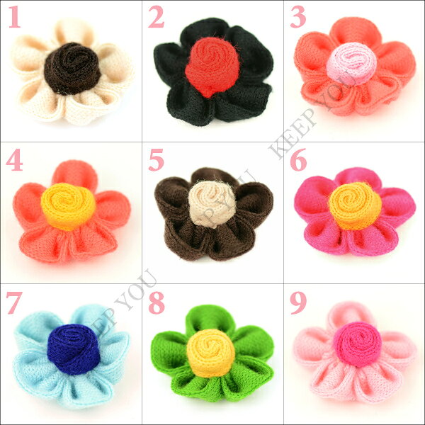 【メール便対応】フラワー パーツ 同色4個セット ハンドメイド用 デコパーツ お花パーツ P-flower-01【手芸 ハンドメイド 素材 デコ モチーフ フラワーモチーフ フラワーパーツ オリジナル 小物 カスタム 】p-ribbon ┃ forever-world-10014088 KEEP YOU(キープユー) サンプル画像2