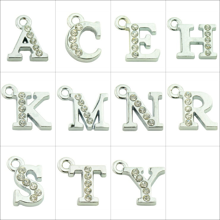 【メール便対応】イニシャルパーツ ハンドメイド パーツ 001 【手作り アクセサリ...
