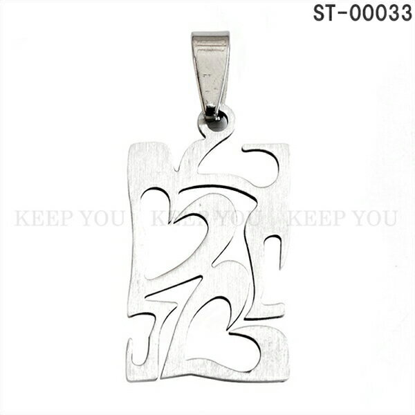 【メール便対応】ステンレス ネックレス ペンダントトップ ハート(HART)【LOVE プレート マット仕様 ステンレス スチール ネックレス アクセサリー ペ...