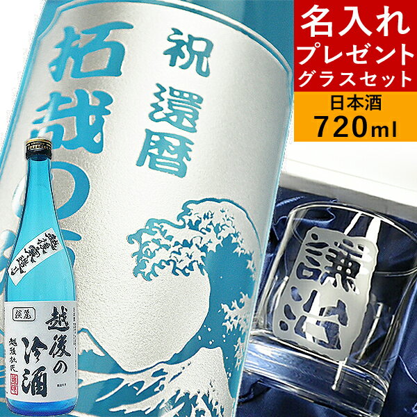 父の日 名入れ プレゼント 彫刻 日本酒グラスセット 日本酒 バジョカ 誕生日プレゼント ギフト 食器 ロックグラス お酒 清酒 還暦祝い 古希祝い 出産内祝い 結婚祝い 退職祝い 就職祝い 昇進祝い 記念日 お祝い 男性 父 30代 40代 50代 60代 名前入り 越後の冷酒 富士山