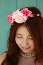 【翌日配送可能】花輪,ウエディング,ヘッドアクセ,ヘッドドレス,ヘッドアクセサリー,パーティ,ウェディング,これで愛らしさ全開♪