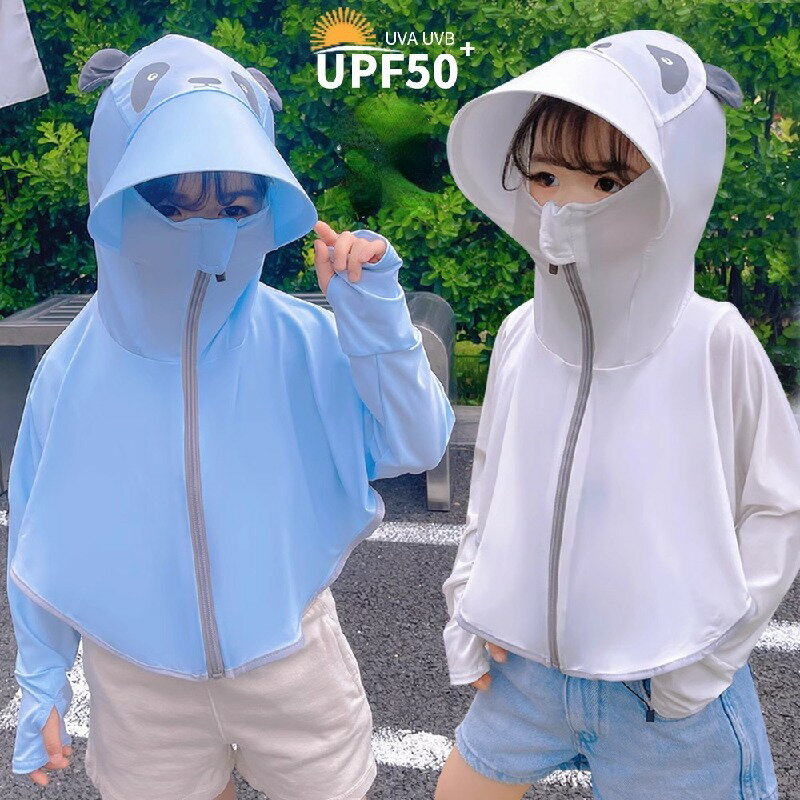子供服 UVカットパーカー ラッシュガード キッズ 長袖 かぶり シャツ tシャツ 女の子 可愛い パンダ 夏 軽量 速乾 UPF50+ 紫外線対策 日焼け対策 フード付き 暑さ対策 猛暑対策 冷感素材