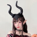 ハロウィン コスプレ スパンコール 大人 悪魔 アクセサリー 角 道具 クリスマス パーティーグッズ 道具セット 魔女 カチューシャ 仮装 飾り 装飾